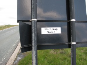 No scrap value...